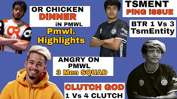 Scout Angry on 3 Man Squad PMWL | ClutchGod 1vs4 clutch,Jonathan Ping issue | OrangeRock chicken