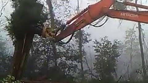 RSBM hydraulic rotating grapple grab wood.