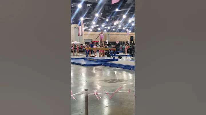 Level6 beam routine. 9.35, 2nd place. Victoria McV...