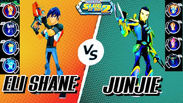 (Slugterra)Eli Stealth vs Junjie | Multiplayer Mode Gameplay.