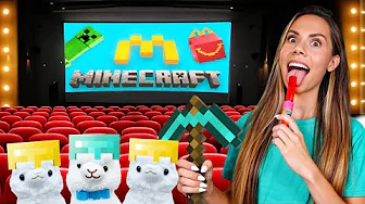 MINECRAFT TAKES OVER MY LLAMAS MOVIE NIGHT !