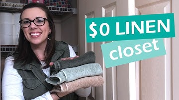 $0 BUDGET LINEN CLOSET DECLUTTER