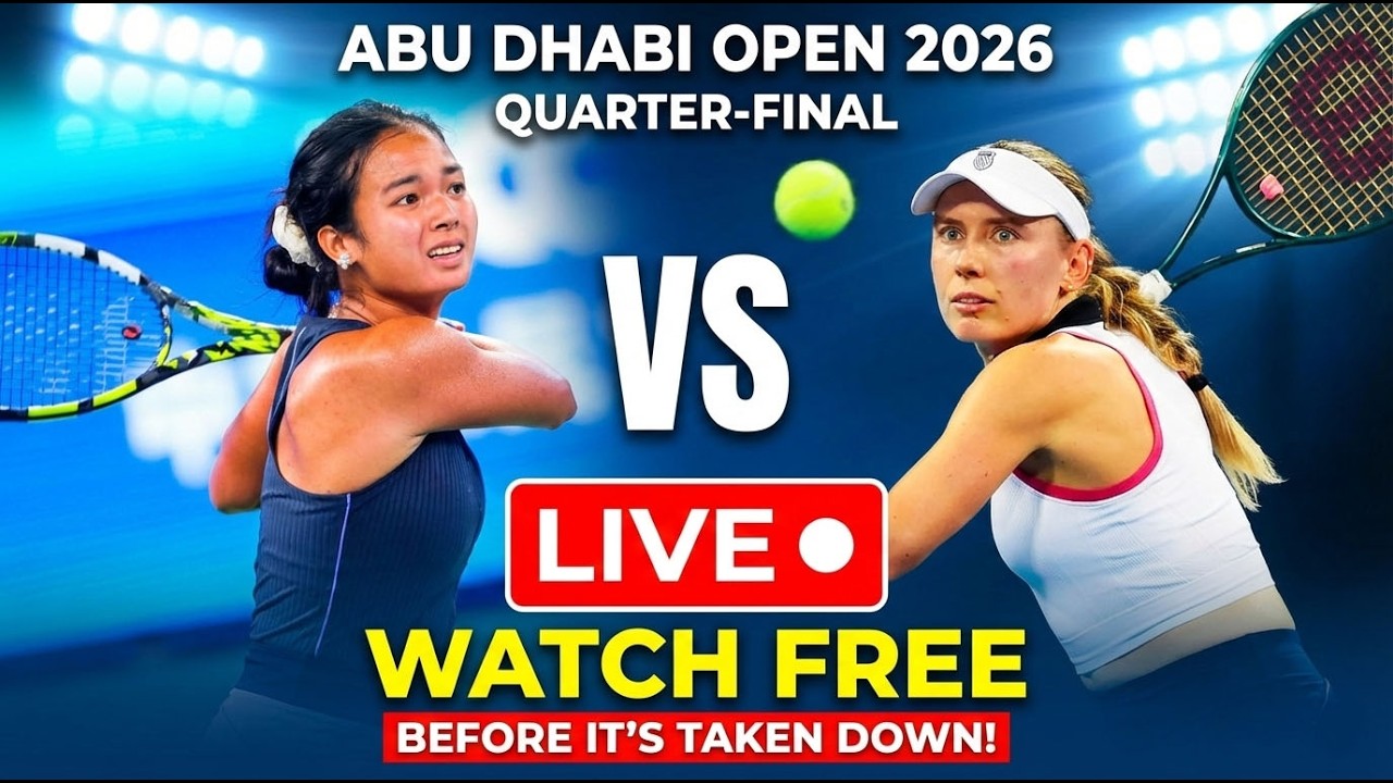 Alex Eala vs E. Alexandrova LIVE 🔴Abu Dhabi Open 2026 — Watch FREE Before It’s Taken Down!