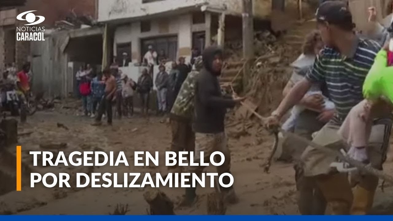 Tragedia en Antioquia: 8 personas perdieron la vida por un deslizamiento en Bello