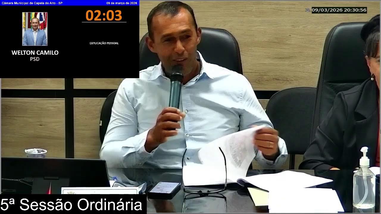 5ª Sessão Ordinária