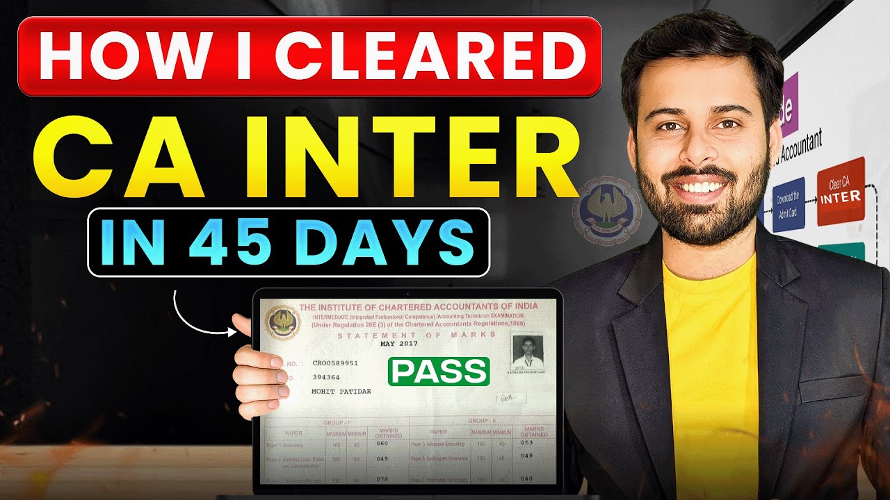 ICAI Exact Demands for Confirm PASS in CA Inter Jan 26
