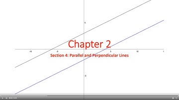 Algebra 2-4 Parallel and Perpendicular Lines