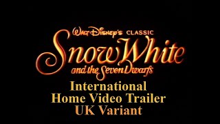 Snow White And The Seven Dwarfs (1937) International VHS Trailer UK Variant