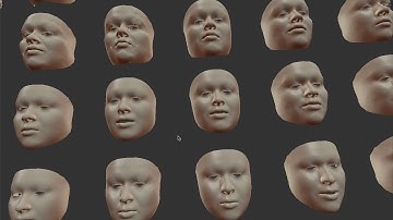 LIVENODING 810 / Unlimited Face Generator using iPhone X and Blender