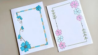 Border Designsborder Design For Projectproject Work Designsignment Front Page Design Handmade