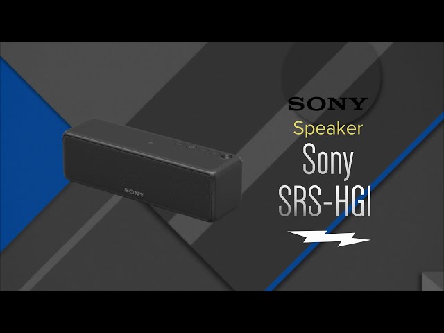 Sony H.Ear Go Portable Bluetooth Speaker SRS-HG1 - Overview - YouTube