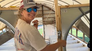 How to Install, wire and smoke test barn fans to give best airflow for baby calves.