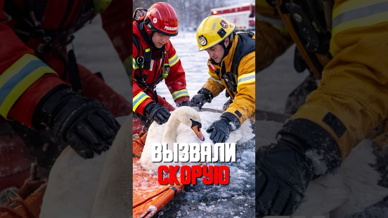 СКОРУЮ И ПОЖАРНЫХ ВЫЗВАЛИ РАДИ ОДНОГО ЛЕБЕДЯ 🚑🦢