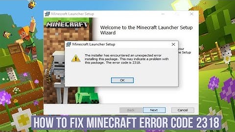 How to fix Minecraft error code 2318