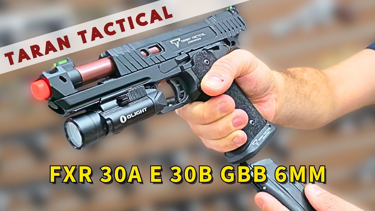 Pistola Taran Tactical 30A e 30B FXR Airsoft GBB Blowback 6mm