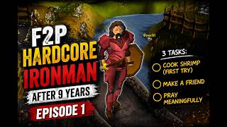 I Returned to OSRS After 9 Years… F2P Hardcore Ironman (Ep.1)