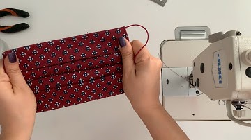 DIY- How to make a face mask with nose wire and filter pocket?