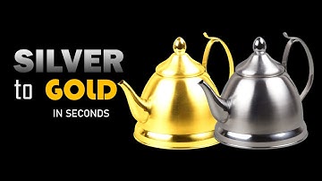silver to gold in seconds | how to convert silver color to gold in photoshop