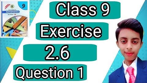 Class 9|Ex 2.6|Question 1|Sindh Board |Math Expert Boy