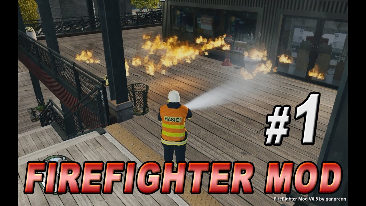 GTA IV Hasiči v akci - Den 1. - Požár v přístavní budově [HD]