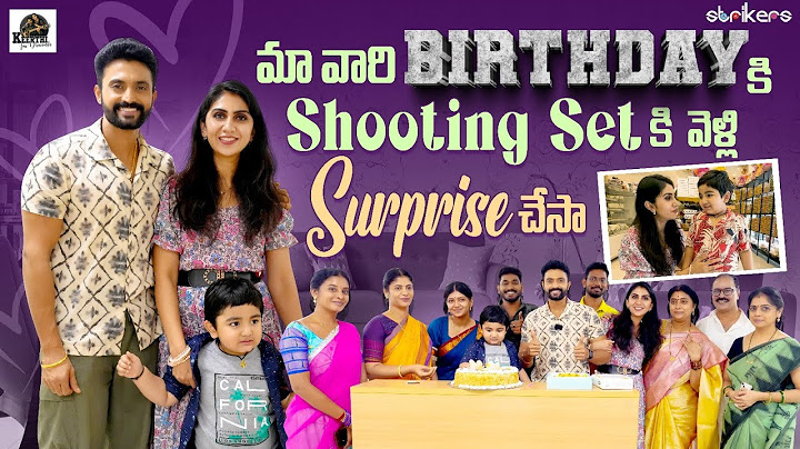 మా వారి Birthday కి Shooting Set వెళ్లి Surprise చేసా || Keerthi Jai Dhanush || Strikers