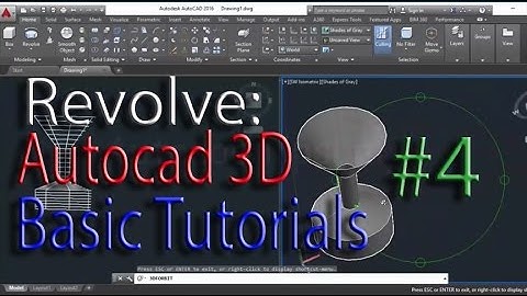 Revolve: Autocad 3d cad software - online autocad classes part 4