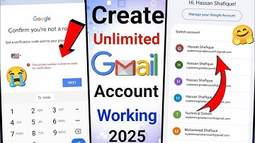 Create Gmail unlimited account| Gmail account latest method 💞