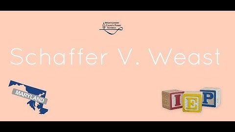 Schaffer v. Weast