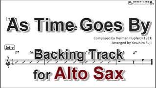As Time Goes By - Backing Track with Sheet Music for Alto Sax