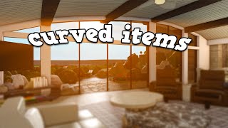 How to make CURVED Items in Bloxburg! (Roblox)