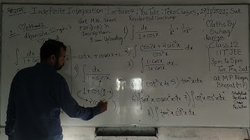 indefinite integration Lecture 4 from basic to iit jee NDA nimcet