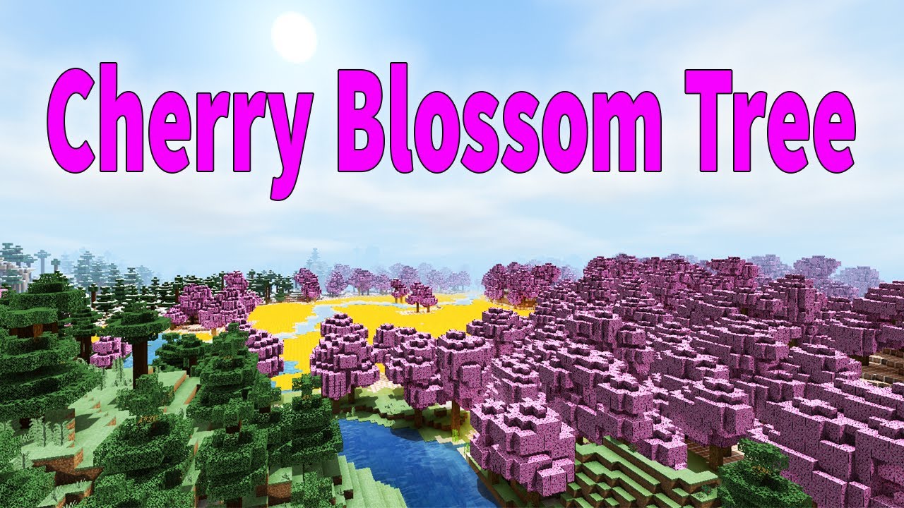 Tutorial HOW TO MAKE CHERRY BLOSSOM TREE SPAWN IN NEW BIOME Addon