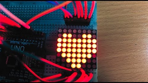 Arduino 8x8 LED Matrix Heart Code. MUST WATCH !!!