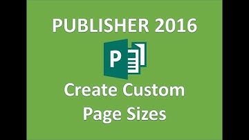 Publisher 2016 - Page Size - How to Change Increase Sizing of Pages in Microsoft Office MS Tutorial