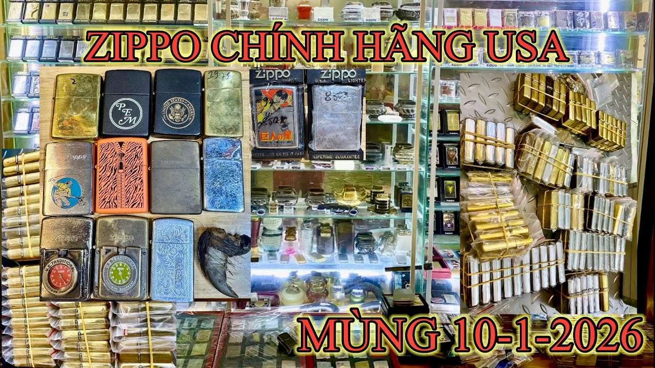 ZIPPO Chính Hãng USA | Mô Tả Chi Tiết Rõ Ràng,Giá Cả Công Khai | Mùng 10-1-2026 | ZL: 08 1988 1992