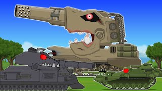 MONSTERS RATTE vs STAR KILLER Battle - Cartoons about tanks