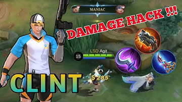 CLINT MANIAC PAKE BUILD FULL PENETRATION + EMBLEM KILLING SPREE - Mobile Legends