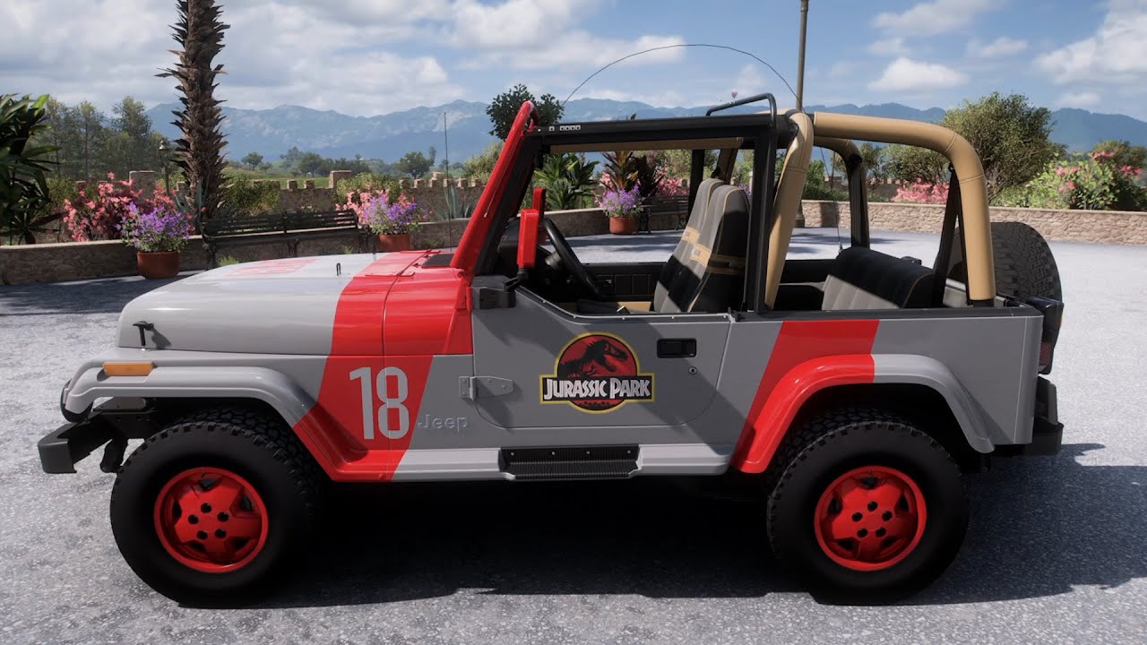 Jurassic Park - Universal Studio DLC JEEP Wrangler Sahara 1992