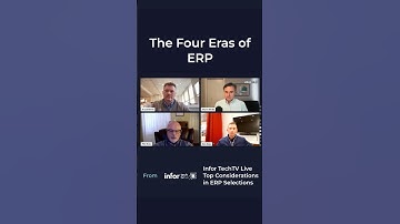 The Four Eras of #ERP #InforTechTV #Shorts