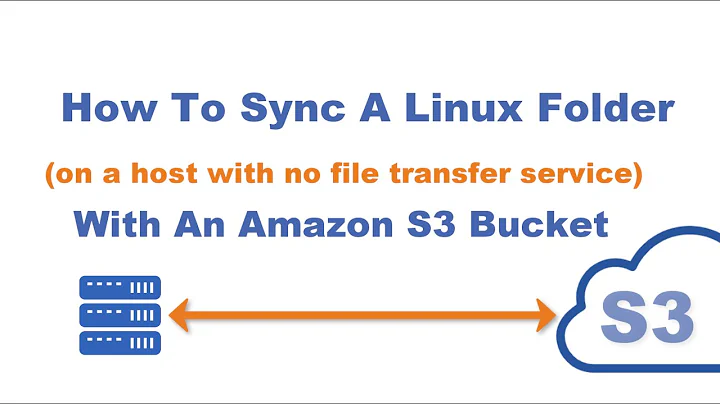 How To Sync a Linux Directory with an Amazon S3 Bucket