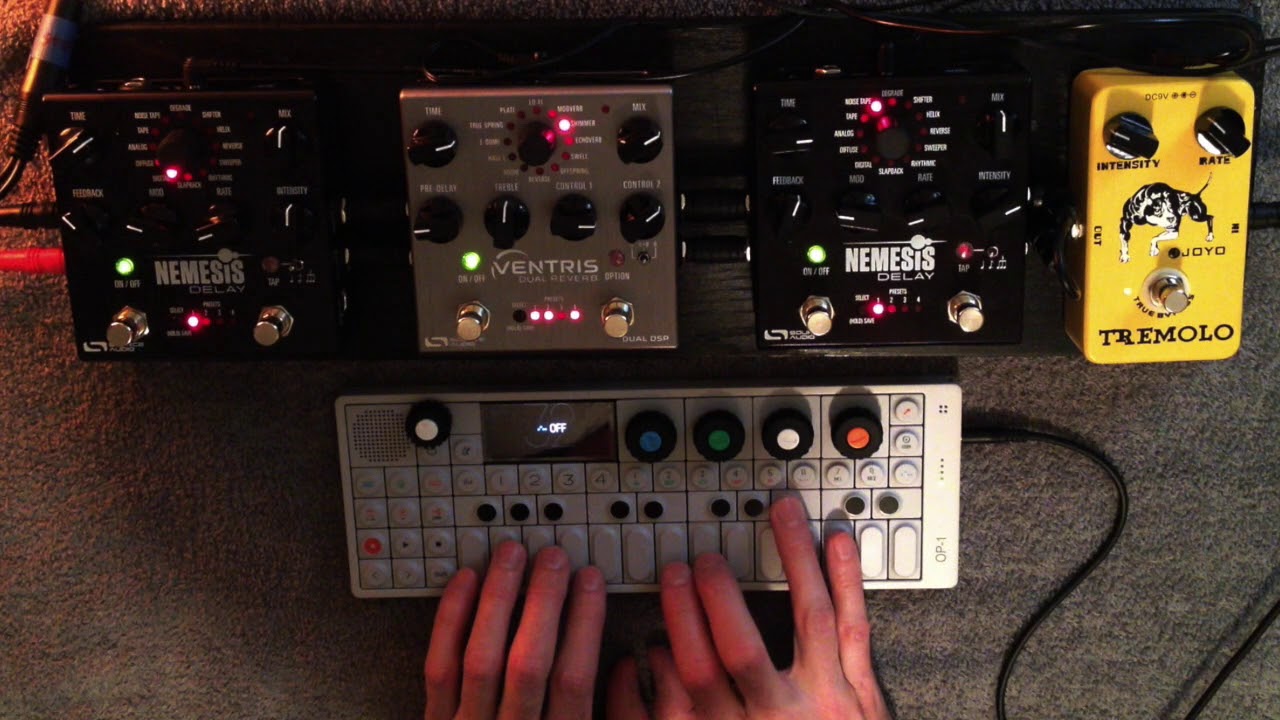 OP1 Synth with Ventris Dual Reverb and Nemesis Delay Ambient Soundscape YouTube