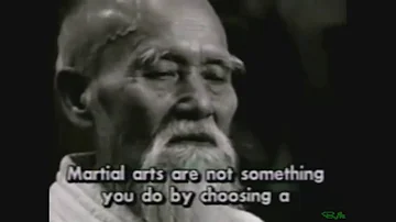 The founder of Aikido, Morihei Ueshiba "The Art of Peace"