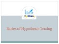 Basics of Hypothesis Testing