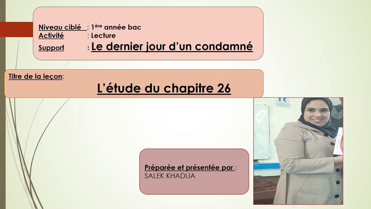 Chapitre 26  le dernier jour d'un condamné