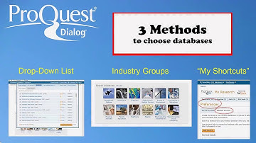 Getting Started - Selecting Databases on ProQuest Dialog