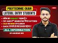 🔥ALL ABOUT LATERAL ENTRY STUDENTS || कौन सा SYLLABUS पढ़ना है ? By-Anurag Sir