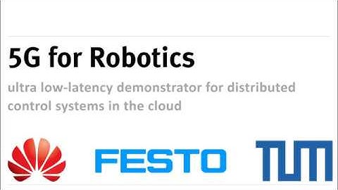 5G for Robotics: Ultra-Low Latency Control of Distributed Robotic Systems