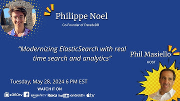 Philippe Noel Founder of ParadeDB Modernizing Elastic Search