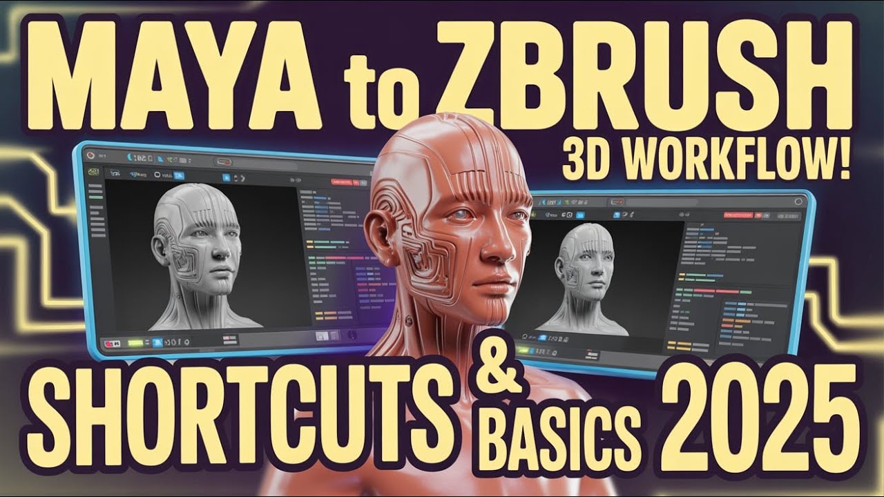 Kickstart Your 3D Journey: Maya to ZBrush Workflow, Shortcuts & Basics ...