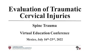 Evaluation of Traumatic Cervical Injuries